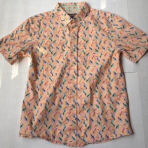 Johnston & Murphy Peach Multicolor Casual Shirt Boy’s Size 16